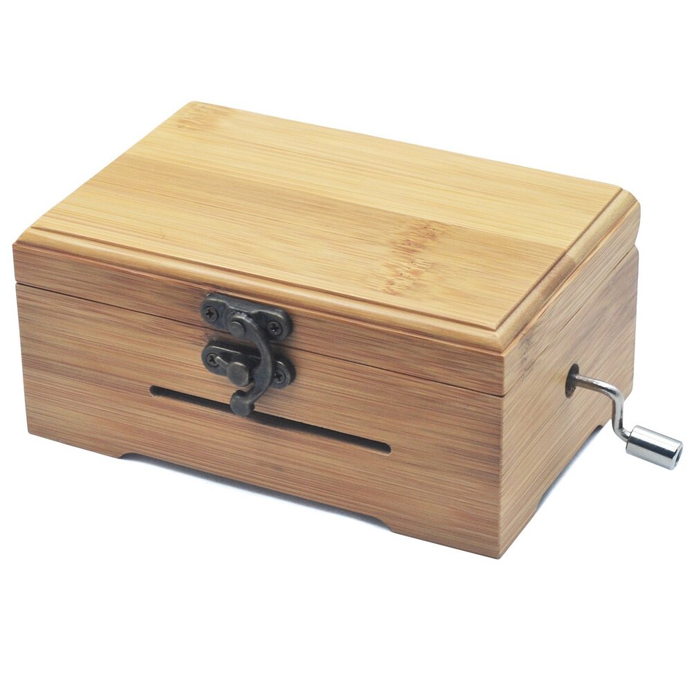 2256 30 Notes Hand Crank Music Box Movement with Copper Gear DIY Make Your